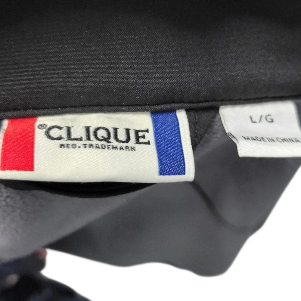 Clique Men Full Zip  Sz Lg Jacket Gray Lightweight‎ Activewear Outerwear  H482